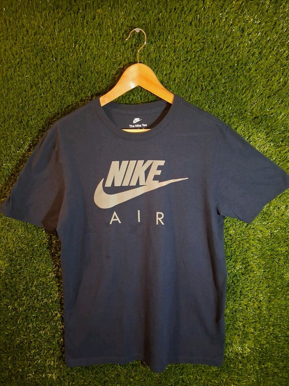 Nike Air T-Shirt Navy Blue Men’s Size Medium M Short Sleeve Logo Graphic Tee